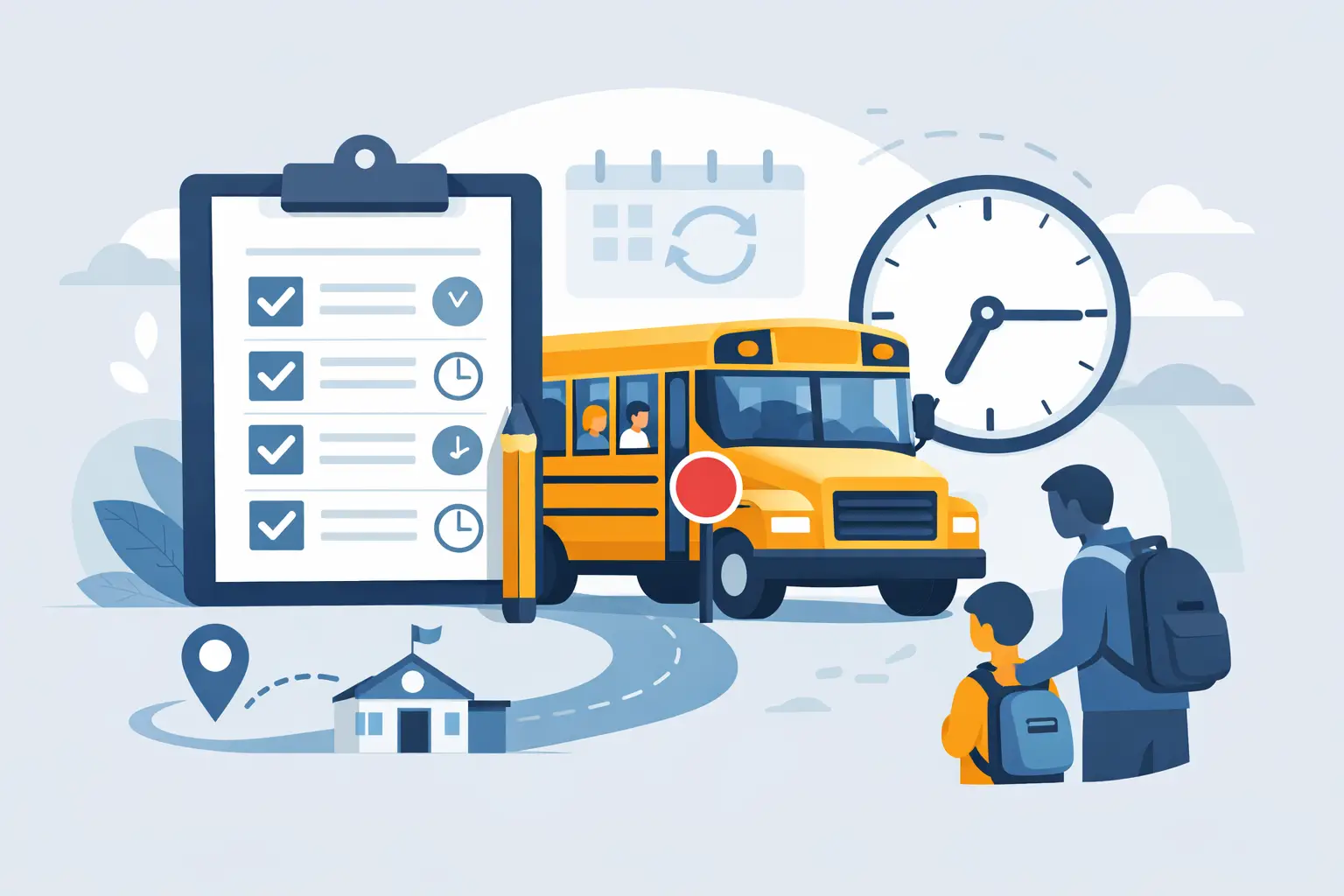 You are currently viewing School Bus Transportation Schedule Basics