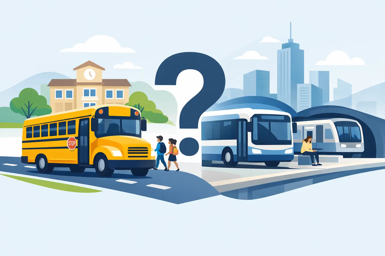 Read more about the article Are School Buses Considered Public Transportation?